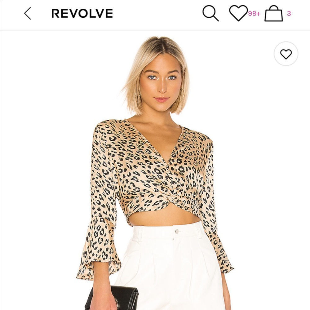 Twist Leopard Top
